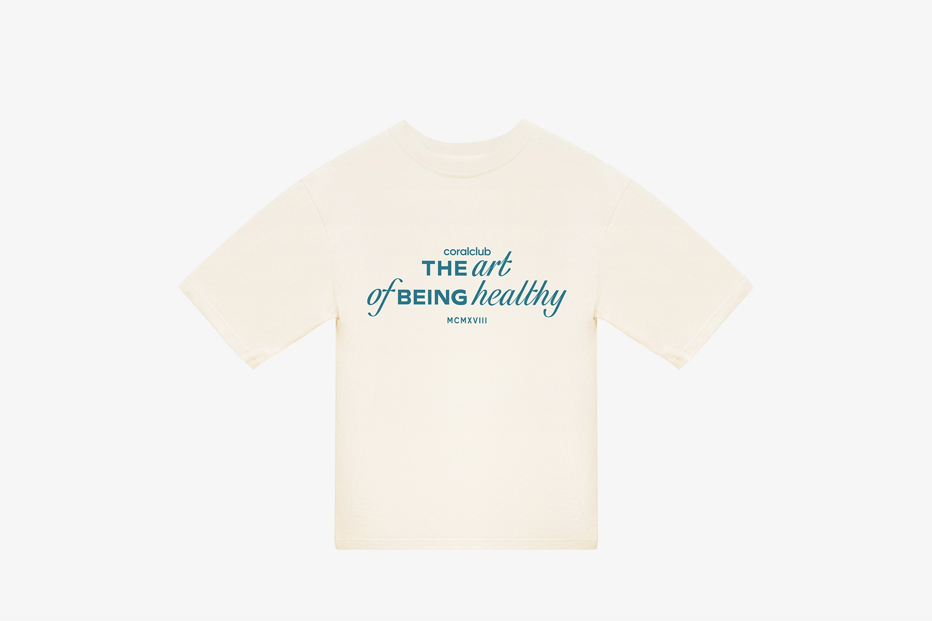 Футболка оверсайз унисекс, бежевая